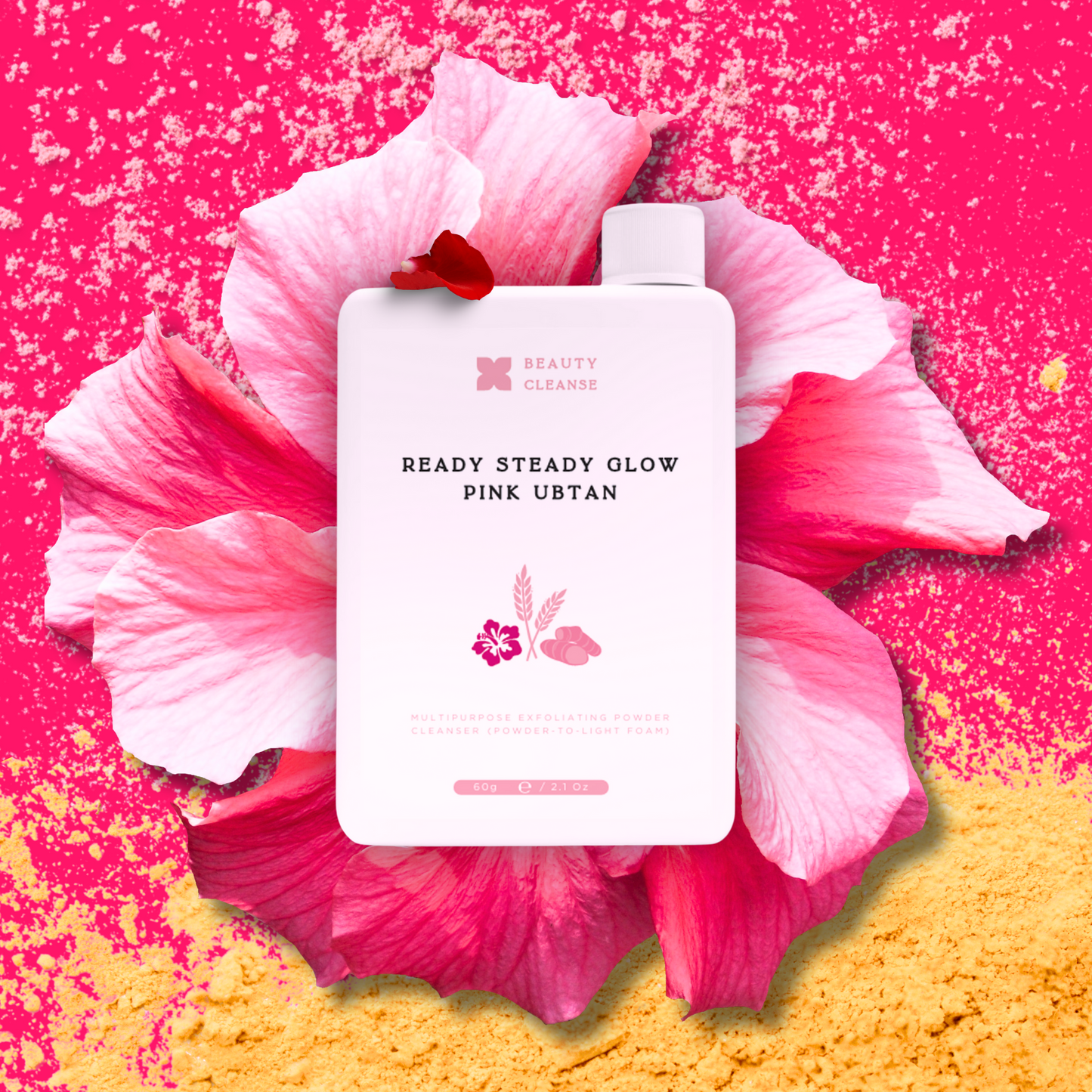 Pink Ubtan | Vegan Powder Cleanser & Face Mask