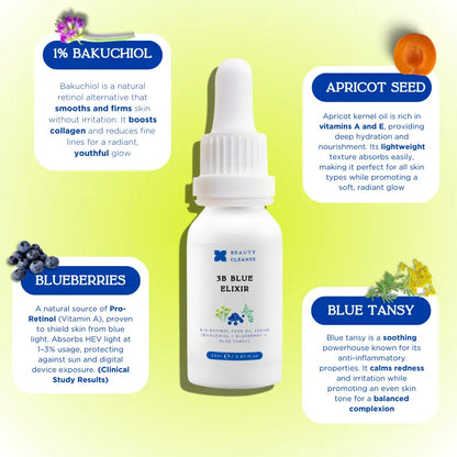 3B Blue Elixir Bio-Retinol Face Serum